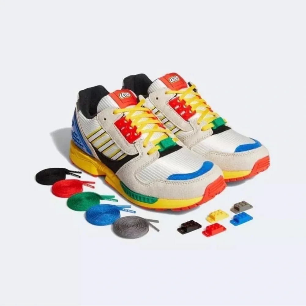 Adidas LEGO x ZX 8000 'A-ZX Series - Mixed Blocks' Size 8.5 NIB - Picture 2 of 15